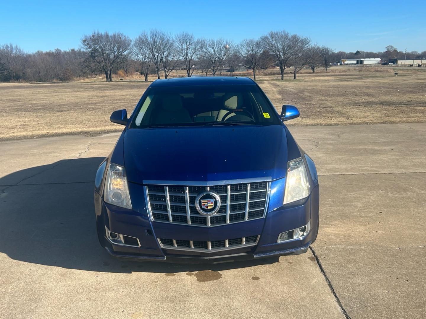 2012 BLUE /TAN Cadillac CTS CTS (1G6DS5E32C0) with an 3.6L V6 engine, AUTOMATIC transmission, located at 17760 Hwy 62, Morris, OK, 74445, (918) 733-4887, 35.609104, -95.877060 - Photo#1